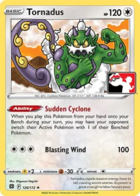 Tornadus ( 126/172) Play! Pokémon Prize Pack Series Two