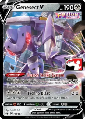 Genesect V ( 185/264) Play! Pokémon Prize Pack Series Two