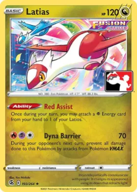 Latias ( 193/264) Play! Pokémon Prize Pack Series Two
