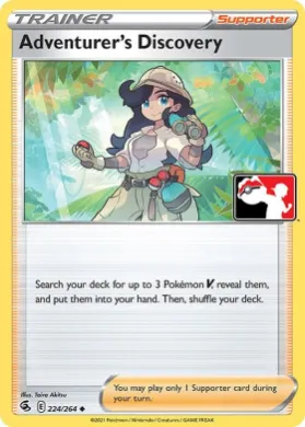 Adventurer's Discovery ( 224/264) Play! Pokémon Prize Pack Series Two