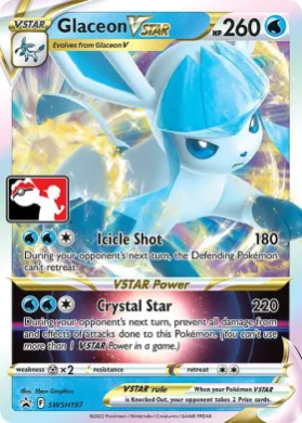 Glaceon VSTAR ( SWSH197) Play! Pokémon Prize Pack Series Two
