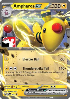 Ampharos ex ( 016) Play! Pokémon Prize Pack Series Three