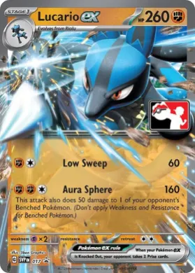 Lucario ex ( 017) Play! Pokémon Prize Pack Series Three