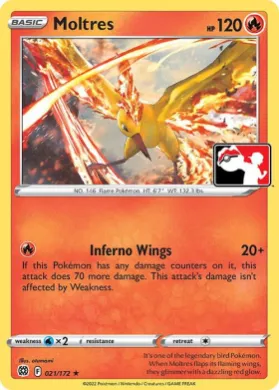 Moltres ( 021/172) Play! Pokémon Prize Pack Series Three