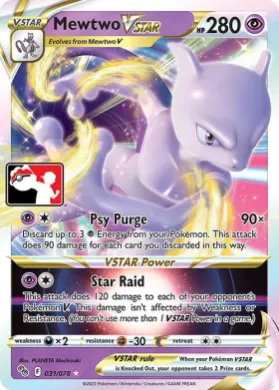 Mewtwo VSTAR ( 031/078) Play! Pokémon Prize Pack Series Three