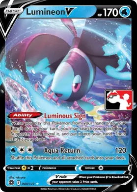 Lumineon V ( 040/172) Play! Pokémon Prize Pack Series Three