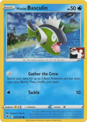 Hisuian Basculin ( 043/189) Play! Pokémon Prize Pack Series Three