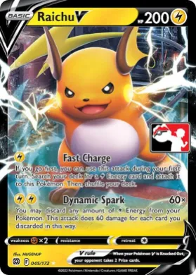 Raichu V ( 045/172) Play! Pokémon Prize Pack Series Three