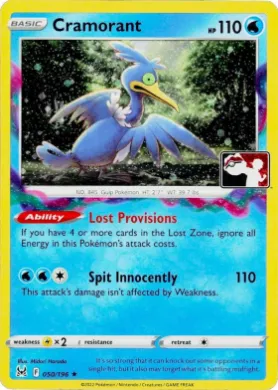 Cramorant ( 050/196) Play! Pokémon Prize Pack Series Three