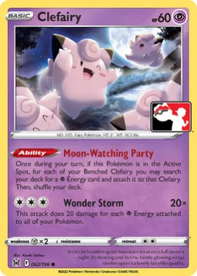Clefairy ( 062/196) Play! Pokémon Prize Pack Series Three