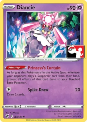 Diancie ( 068/189) Play! Pokémon Prize Pack Series Three