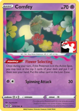Comfey ( 079/196) Play! Pokémon Prize Pack Series Three