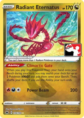 Radiant Eternatus ( 105/159) Play! Pokémon Prize Pack Series Three