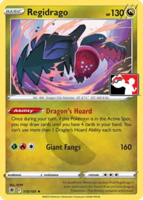 Regidrago ( 118/189) Play! Pokémon Prize Pack Series Three