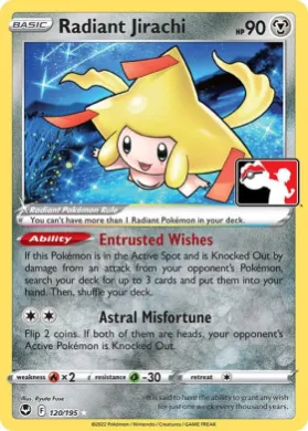 Radiant Jirachi ( 120/195) Play! Pokémon Prize Pack Series Three