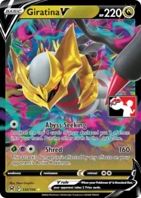 Giratina V ( 130/196) Play! Pokémon Prize Pack Series Three