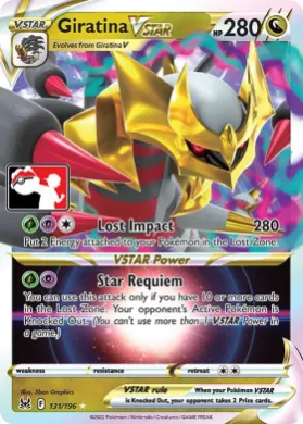 Giratina VSTAR ( 131/196) Play! Pokémon Prize Pack Series Three
