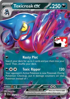 Toxicroak ex ( 131/198) Play! Pokémon Prize Pack Series Three