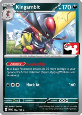 Kingambit ( 134/198) Play! Pokémon Prize Pack Series Three