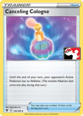 Canceling Cologne ( 136/189) Play! Pokémon Prize Pack Series Three