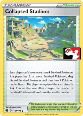 Collapsed Stadium ( 137/172) Play! Pokémon Prize Pack Series Three