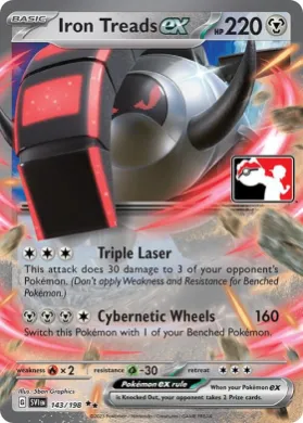 Iron Treads ex ( 143/198) Play! Pokémon Prize Pack Series Three