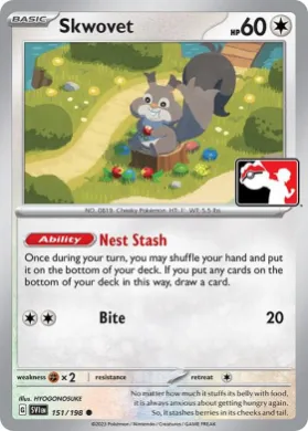 Skwovet ( 151/198) Play! Pokémon Prize Pack Series Three