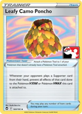 Leafy Camo Poncho ( 160/195) Play! Pokémon Prize Pack Series Three