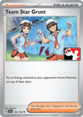 Team Star Grunt ( 195/198) Play! Pokémon Prize Pack Series Three