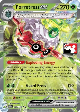 Forretress ex ( 005/193) Play! Pokémon Prize Pack Series Four