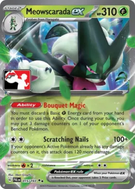 Meowscarada ex ( 015/193) Play! Pokémon Prize Pack Series Four
