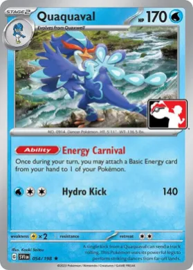 Quaquaval ( 054/198) Play! Pokémon Prize Pack Series Four