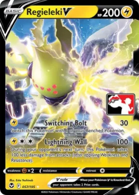 Regieleki V ( 057/195) Play! Pokémon Prize Pack Series Four