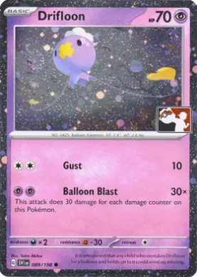 Drifloon ( 089/198) Play! Pokémon Prize Pack Series Four