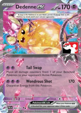 Dedenne ex ( 093/193) Play! Pokémon Prize Pack Series Four