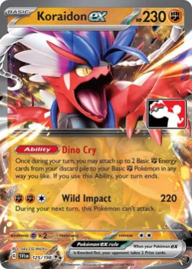 Koraidon ex ( 125/198) Play! Pokémon Prize Pack Series Four