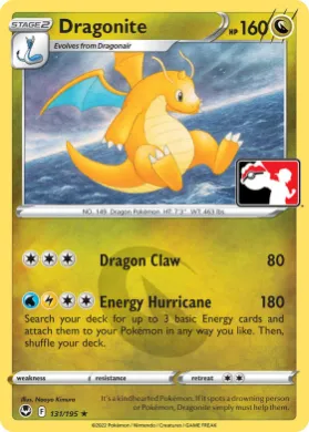 Dragonite ( 131/195) Play! Pokémon Prize Pack Series Four