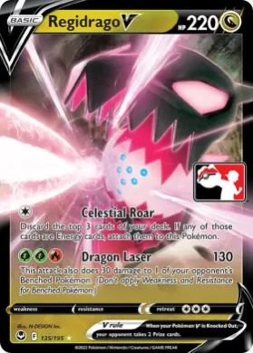 Regidrago V ( 135/195) Play! Pokémon Prize Pack Series Four