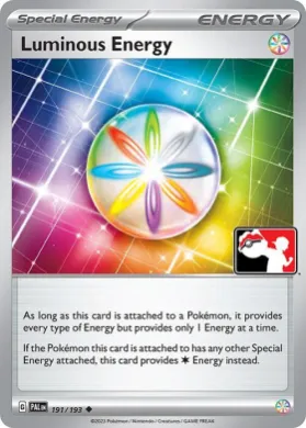 Luminous Energy ( 191/193) Play! Pokémon Prize Pack Series Four
