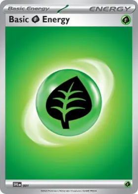 Basic Grass Energy ( 001) Play! Pokémon Prize Pack Series Five