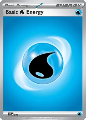 Basic Water Energy ( 003) Play! Pokémon Prize Pack Series Five