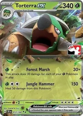 Torterra ex ( 012/162) Play! Pokémon Prize Pack Series Five