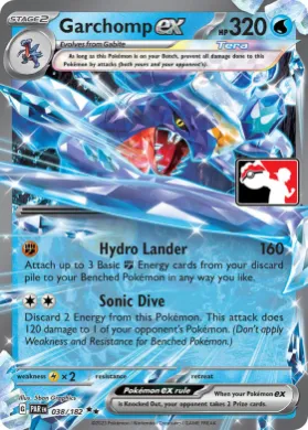 Garchomp ex ( 038/182) Play! Pokémon Prize Pack Series Five
