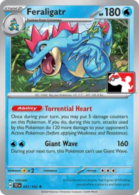 Feraligatr ( 041/162) Play! Pokémon Prize Pack Series Five