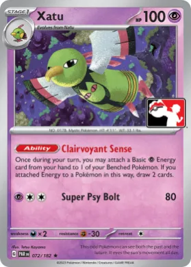 Xatu ( 072/182) Play! Pokémon Prize Pack Series Five
