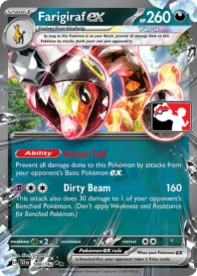 Farigiraf ex ( 108/162) Play! Pokémon Prize Pack Series Five