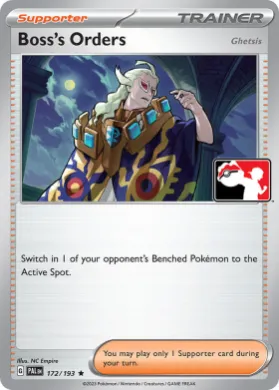 Boss's Orders ( 172/193) Play! Pokémon Prize Pack Series Five