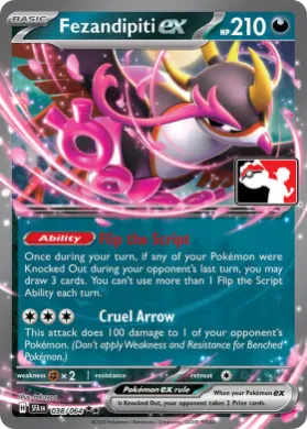 Fezandipiti ex ( 038/064) Play! Pokémon Prize Pack Series Six