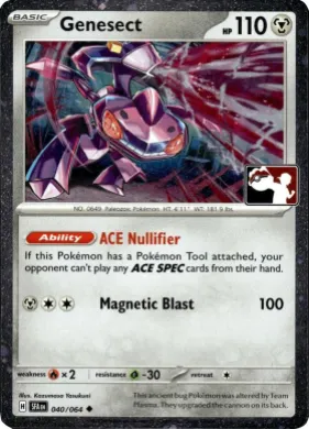 Genesect ( 040/064) Play! Pokémon Prize Pack Series Six