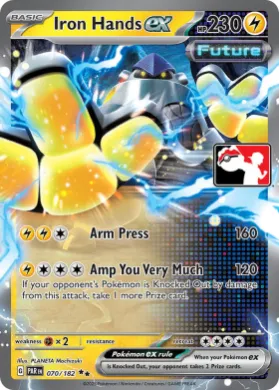 Iron Hands ex ( 070/182) Play! Pokémon Prize Pack Series Six